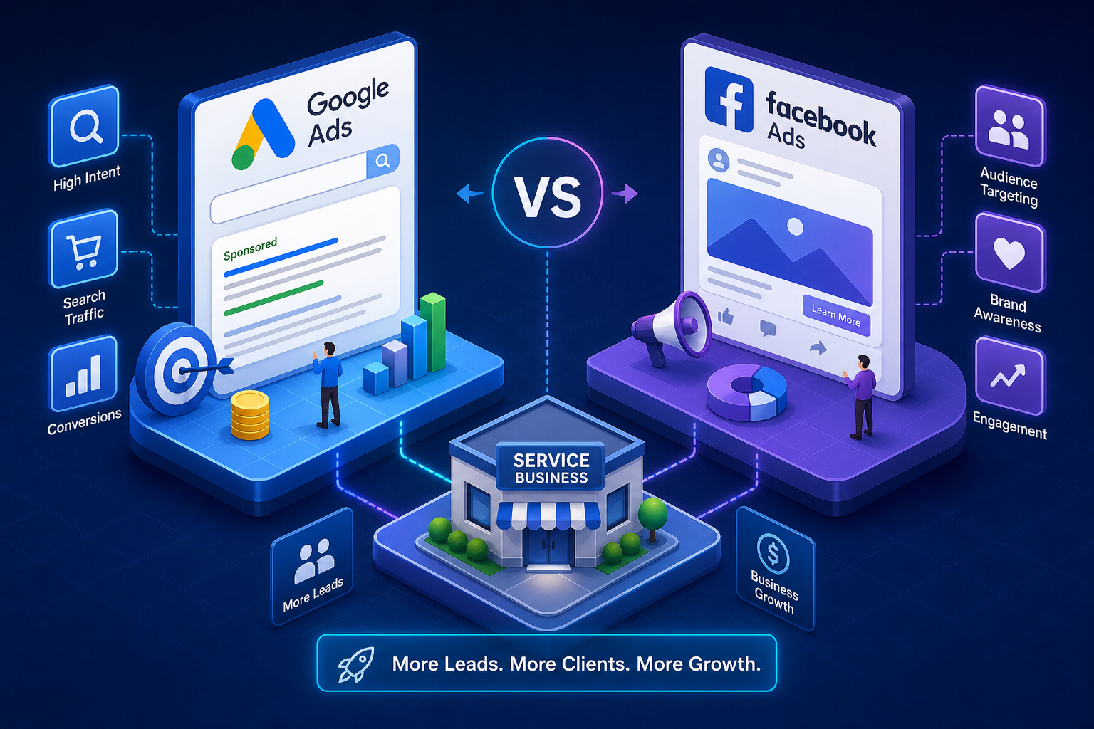 Google Ads vs Facebook Ads for Your Service Business in 2026